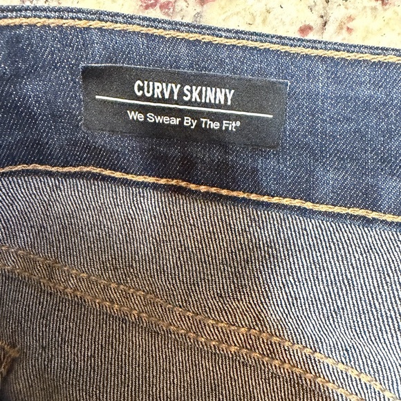 Torrid Dark Blue Curvy Skinny Jeans - Picture 5 of 7